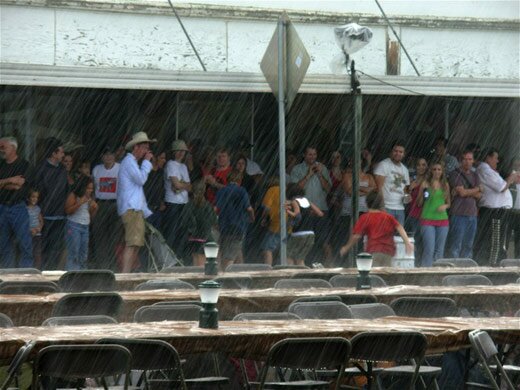 Marfa rainy BBQ