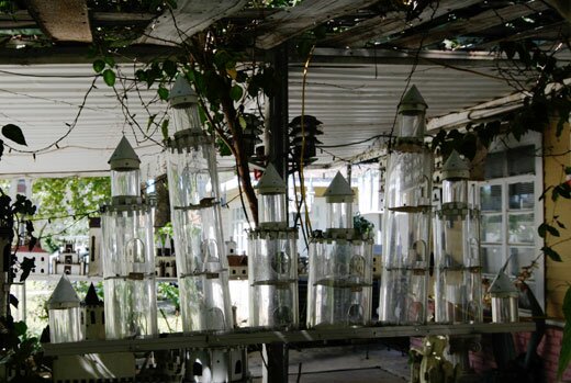 Transparent bird house by Samuel Mirelez