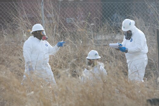 EPA Testing on site at Big Tex Grain Silos in San Antonio TX