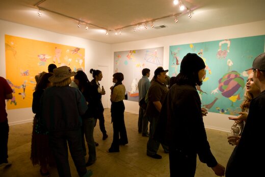 FL!GHT Gallery during Mignon Harkrader opening Swellegant
