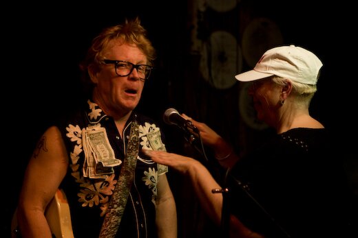 Betty Ward does psychic JuJu on Ken Little