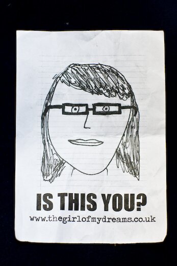 Adam Pacitti's Dream Girl a flyer Adam handed me before I left