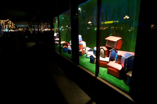 Ethel Shipton inside the Dillards Windows Luminaria 2009 Ethel Shipton inside the Dillards Windows Luminaria 2009