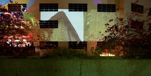 Michele Monseau across from the Alamo Luminaria 2009 Michele Monseau across from the Alamo Luminaria 2009