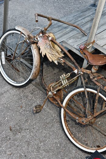 Daniel Saldana Art Bike outside of Red Dot event at Blue Star Contemporary Art Center in San Antonio Texas Daniel Saldana Art Bike outside of Red Dot event at Blue Star Contemporary Art Center in San Antonio Texas