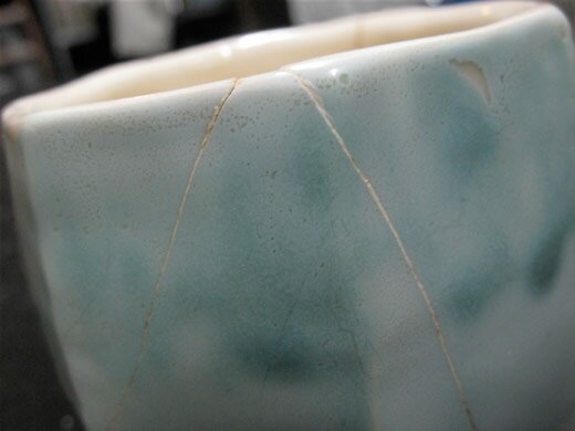 Brad Lum tea cup repaired by Ben Judson Brad Lum tea cup repaired by Ben Judson